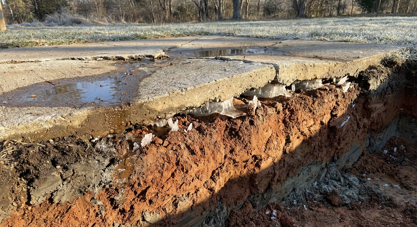 Section: What Is Frost Heave and Why Does It Happen in Northeast Indiana? - Why Indiana's Freeze-Thaw Cycle Destroys Patios, Walkways & Retaining Walls | Minnick Lawn & Landscaping Fort Wayne